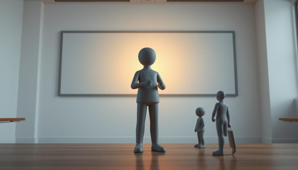 A Classroom Setting With Two Figures Standing In The Foreground, One Larger And One Smaller, Representing A Teacher And Student Model. The Teacher Figure Is Illuminated By A Warm, Directional Light, Casting A Soft Glow And Creating Depth. The Student Model Is Slightly More Muted, Suggesting Knowledge Transfer. The Background Is A Clean, Minimalist Space With Subtle Textures, Allowing The Focus To Remain On The Central Figures And The Concept Of Knowledge Distillation. The Overall Atmosphere Is One Of Thoughtful Contemplation And Learning, Capturing The Essence Of The &Quot;Understanding Knowledge Distillation In Ai&Quot; Section. A Classroom Setting With Two Figures Standing In The Foreground, One Larger And One Smaller, Representing A Teacher And Student Model. The Teacher Figure Is Illuminated By A Warm, Directional Light, Casting A Soft Glow And Creating Depth. The Student Model Is Slightly More Muted, Suggesting Knowledge Transfer. The Background Is A Clean, Minimalist Space With Subtle Textures, Allowing The Focus To Remain On The Central Figures And The Concept Of Knowledge Distillation. The Overall Atmosphere Is One Of Thoughtful Contemplation And Learning, Capturing The Essence Of The &Quot;Understanding Knowledge Distillation In Ai&Quot; Section.