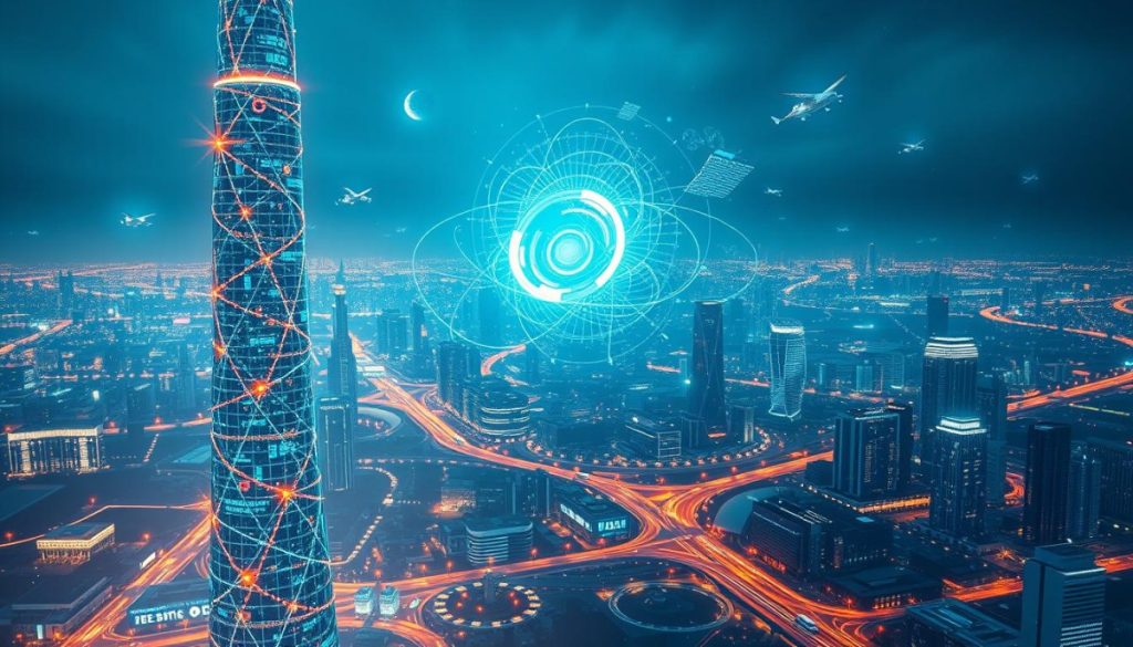 A Data-Driven Landscape Unfolds, A Vivid Visualization Of Digital Transformation. In The Foreground, A Towering Pylon Of Interlocking Data Streams, Pulsing With The Energy Of Real-Time Analytics. Surrounding It, A Cityscape Of Sleek, Interconnected Structures, Their Facades Reflecting The Glow Of Illuminated Dashboards. In The Middle Ground, A Swirling Vortex Of Code And Algorithms, Shaping The Future With Each Calculation. The Background Is A Dreamscape Of Emerging Technologies, From Holographic Displays To Autonomous Vehicles, All Converging To Create A Future Shaped By The Power Of Data. Crisp, Cinematic Lighting Casts Dramatic Shadows, Enhancing The Sense Of Dynamism And Progress. Captured Through The Lens Of A High-Resolution Camera, This Image Conveys The Awe-Inspiring Nature Of Data-Driven Transformation. A Data-Driven Landscape Unfolds, A Vivid Visualization Of Digital Transformation. In The Foreground, A Towering Pylon Of Interlocking Data Streams, Pulsing With The Energy Of Real-Time Analytics. Surrounding It, A Cityscape Of Sleek, Interconnected Structures, Their Facades Reflecting The Glow Of Illuminated Dashboards. In The Middle Ground, A Swirling Vortex Of Code And Algorithms, Shaping The Future With Each Calculation. The Background Is A Dreamscape Of Emerging Technologies, From Holographic Displays To Autonomous Vehicles, All Converging To Create A Future Shaped By The Power Of Data. Crisp, Cinematic Lighting Casts Dramatic Shadows, Enhancing The Sense Of Dynamism And Progress. Captured Through The Lens Of A High-Resolution Camera, This Image Conveys The Awe-Inspiring Nature Of Data-Driven Transformation.