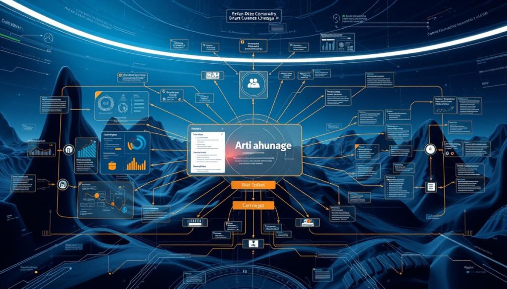 A Detailed, Intricate Diagram Illustrating The Importance Of Tracking Changes In A Data Versioning System. The Foreground Showcases A Central Dashboard With Various Metrics And Visualizations, Highlighting The Impact Of Version Control. In The Middle Ground, Layered Data Flows And Branching Structures Convey The Complexity Of Managing Historical Changes. The Background Features A Futuristic, High-Tech Landscape With Sleek, Minimalist Interfaces, Emphasizing The Advanced Nature Of Modern Data Versioning Solutions. The Lighting Is Crisp And Directional, Casting Sharp Shadows To Enhance The Technical Details. The Overall Mood Is One Of Precision, Efficiency, And The Critical Role Of Version Control In Unlocking The Full Potential Of Data-Driven Decision-Making.