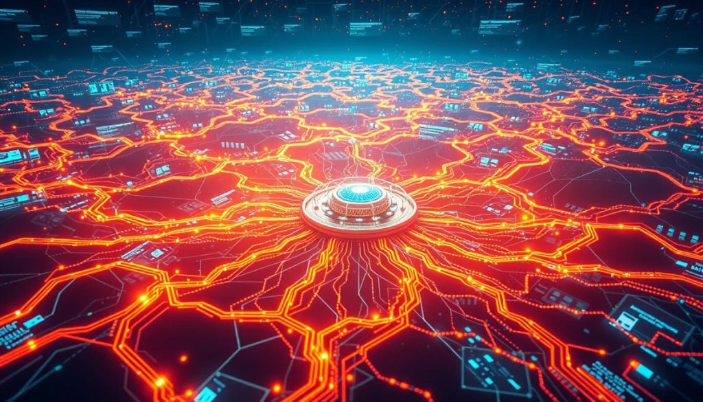 A Digital Landscape Pulsing With Growth, Where Virtual Pathways Wind Through Vibrant Data Streams. A Central Hub Of Technological Innovation, Surrounded By Cascading Graphs And Charts That Illuminate The Metrics Of Success. Intricate Lines Of Code Intertwine, Forming A Dynamic Network That Adapts And Evolves, Powering The Next Generation Of Digital Strategies. Soft, Directional Lighting Casts A Warm Glow, Illuminating The Interconnected Elements That Drive Transformative Change. Captured With A Wide-Angle Lens To Convey The Expansive, Visionary Nature Of This Digital Evolution.