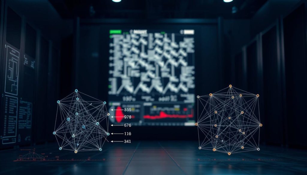 A High-Resolution, Hyperrealistic Comparison Of Prevalent Artificial Intelligence Model Architectures, Showcased Against A Dimly Lit, Technical Backdrop. The Foreground Features Detailed Schematics Of Transformer, Convolutional, And Recurrent Neural Network Models, Their Intricate Connections And Parameters Illuminated By Soft, Directional Lighting. The Middle Ground Displays An Abstract Data Visualization, Hinting At The Complexities Of Multimodal Learning. In The Background, A Shadowy Silhouette Of A Server Rack Emphasizes The Computational Power Required To Train And Deploy These Advanced Ai Systems. The Overall Scene Conveys A Sense Of Precision, Depth, And The Cutting Edge Of Modern Machine Learning.