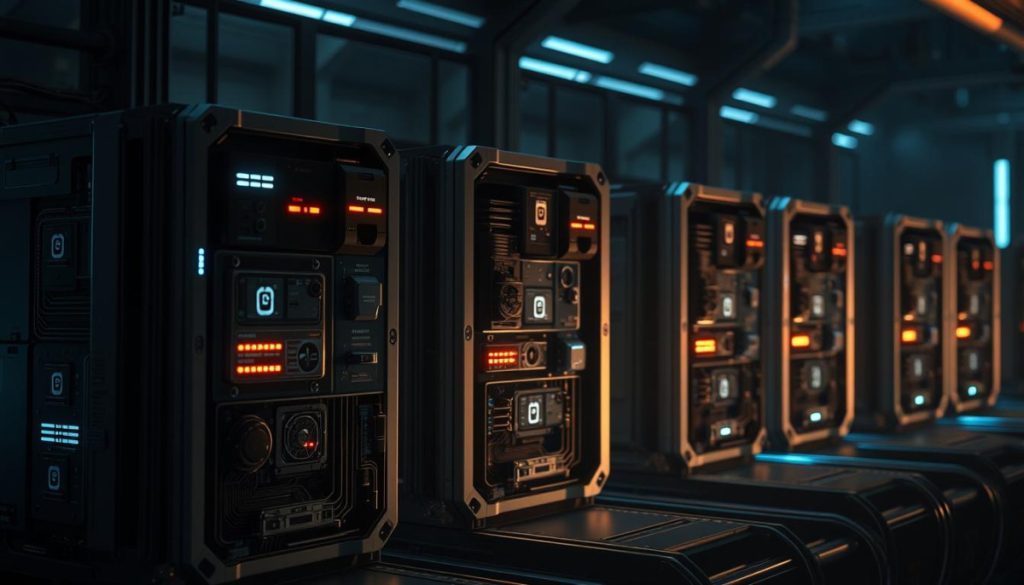 A Highly Detailed, Hyperrealistic Image Of Specialized Language Models, Showcasing Their Intricate Architecture And Capabilities. Set Against A Dimly Lit, Futuristic Backdrop, The Models Appear As Sleek, Modular Units, With Glowing Indicators And Intricate Circuitry Visible. Soft, Directional Lighting From The Side Illuminates The Models, Casting Dramatic Shadows And Highlighting Their Complex, Three-Dimensional Structure. The Overall Mood Is One Of Technological Sophistication And Scientific Prowess, Reflecting The Cutting-Edge Nature Of These Specialized Language Models And Their Potential To Unlock New Frontiers In Data-Driven Insights.