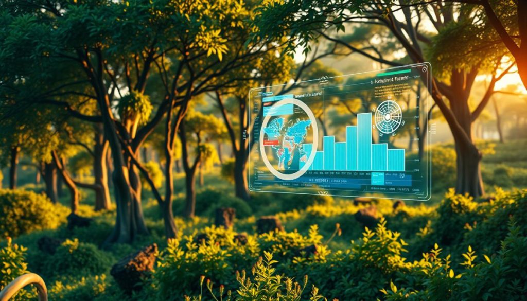 A Lush, Verdant Landscape With Towering Trees And Flourishing Undergrowth, Bathed In Warm, Golden Sunlight. In The Foreground, A Sleek, Futuristic Audit Interface Hovers, Its Holographic Displays Reflecting The Growth And Progress Of A Thriving Business. The Interface'S Intricate Visuals And Animations Convey A Sense Of Meticulous Analysis And Strategic Optimization, Guiding The Viewer Towards A Future Of Sustainable, Intelligent Growth. The Composition Blends The Organic And The Technological, Highlighting How Advanced Auditing Tools Can Harness The Power Of Nature And Data To Propel A Company Forward. The Overall Mood Is One Of Harmony, Progress, And A Deep Understanding Of The Interconnectedness Of All Elements Within A Successful Enterprise.