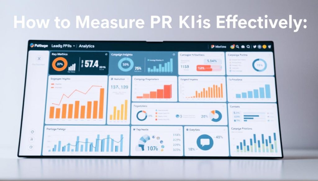 A Meticulously Crafted Data Visualization Dashboard Showcasing A Comparative Analysis Of Leading Pr Analytics Tools. In The Foreground, A Sleek And Intuitive Interface Displays Key Performance Metrics, Engagement Insights, And Campaign Effectiveness Data. The Middle Ground Features An Array Of Stylized Icons And Infographic Elements, Creating A Visually Engaging And Informative Layout. The Background Is A Soft, Muted Gradient, Allowing The Data To Take Center Stage. The Overall Composition Exudes A Sense Of Professionalism And Authority, Perfectly Suited To Illustrate The &Quot;How To Measure Pr Kpis Effectively&Quot; Section Of The Article.