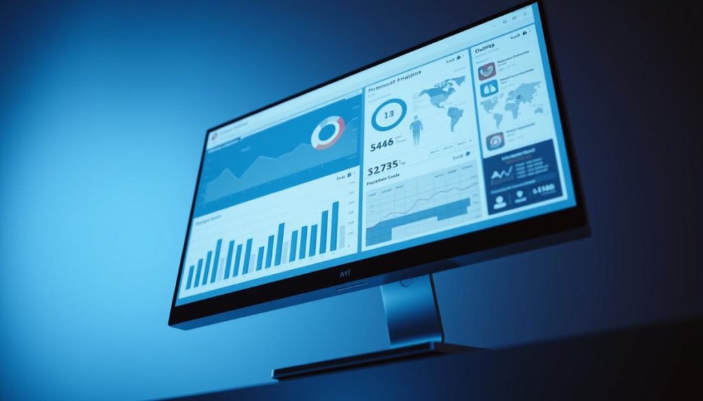 A Sophisticated, Data-Driven Pr Analytics Dashboard Materializes On A Sleek, High-Resolution Monitor. Clean Lines, A Minimalist Interface, And A Cool Blue-Gray Color Palette Evoke A Sense Of Technological Elegance. Prominent Data Visualizations, Including Line Graphs, Pie Charts, And Interactive Maps, Provide Deep Insights Into Key Performance Metrics. Subtle Lighting Casts A Soft Glow, While A Camera Angle Tilted Slightly Downward Creates An Immersive, Almost Three-Dimensional Perspective. The Overall Atmosphere Exudes A Balance Of Professionalism And Innovation, Perfectly Suited To Illustrate The Transformative Power Of Ai-Driven Pr Analytics. A Sophisticated, Data-Driven Pr Analytics Dashboard Materializes On A Sleek, High-Resolution Monitor. Clean Lines, A Minimalist Interface, And A Cool Blue-Gray Color Palette Evoke A Sense Of Technological Elegance. Prominent Data Visualizations, Including Line Graphs, Pie Charts, And Interactive Maps, Provide Deep Insights Into Key Performance Metrics. Subtle Lighting Casts A Soft Glow, While A Camera Angle Tilted Slightly Downward Creates An Immersive, Almost Three-Dimensional Perspective. The Overall Atmosphere Exudes A Balance Of Professionalism And Innovation, Perfectly Suited To Illustrate The Transformative Power Of Ai-Driven Pr Analytics.