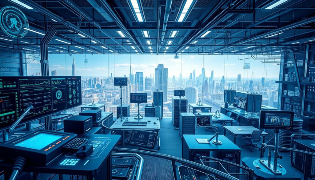 A Sophisticated Network Of Intelligent Automation Systems, Seamlessly Integrated Into A Futuristic Corporate Landscape. In The Foreground, Ai Agents Effortlessly Navigate Intricate Data Flows, Making Complex Decisions With Lightning-Fast Precision. Sleek, State-Of-The-Art Control Panels And Holographic Displays Provide Real-Time Insights, While The Middle Ground Reveals A Sprawling, Well-Organized Office Environment Bathed In Cool, Ambient Lighting. The Background Showcases A Panoramic View Of A Gleaming, High-Tech City Skyline, Symbolizing The Transformative Impact Of Ai-Driven Decision-Making Expertise On The Modern Business World. A Sophisticated Network Of Intelligent Automation Systems, Seamlessly Integrated Into A Futuristic Corporate Landscape. In The Foreground, Ai Agents Effortlessly Navigate Intricate Data Flows, Making Complex Decisions With Lightning-Fast Precision. Sleek, State-Of-The-Art Control Panels And Holographic Displays Provide Real-Time Insights, While The Middle Ground Reveals A Sprawling, Well-Organized Office Environment Bathed In Cool, Ambient Lighting. The Background Showcases A Panoramic View Of A Gleaming, High-Tech City Skyline, Symbolizing The Transformative Impact Of Ai-Driven Decision-Making Expertise On The Modern Business World.