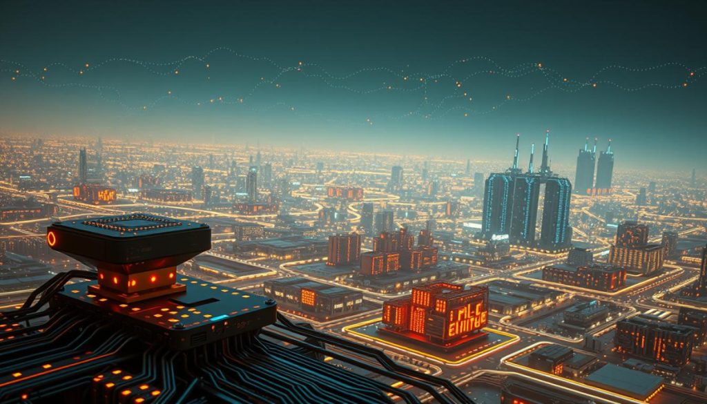 A Sprawling Digital Landscape, Where Specialized Ai Systems Thrive In A Symphony Of Intricate Circuits And Glowing Interfaces. In The Foreground, A Sleek Autonomous Control Module Commands A Network Of Interconnected Sensors, Processing Vast Streams Of Data With Lightning-Fast Precision. The Midground Reveals A Cluster Of Specialized Deep Learning Models, Each Honed To Tackle A Unique Challenge, Their Neural Architectures Intricately Woven Into The Fabric Of The Digital Realm. In The Distant Background, Towering Data Centers Stand As Pillars Of Computational Power, Their Cooling Systems Humming With The Energy Of Cutting-Edge Gpu Clusters. Diffuse Lighting Casts A Warm, Futuristic Glow, Illuminating The Delicate Balance Between Man And Machine, Where Specialized Ai Systems Have Become The Driving Force Behind A Transformed Digital Landscape. A Sprawling Digital Landscape, Where Specialized Ai Systems Thrive In A Symphony Of Intricate Circuits And Glowing Interfaces. In The Foreground, A Sleek Autonomous Control Module Commands A Network Of Interconnected Sensors, Processing Vast Streams Of Data With Lightning-Fast Precision. The Midground Reveals A Cluster Of Specialized Deep Learning Models, Each Honed To Tackle A Unique Challenge, Their Neural Architectures Intricately Woven Into The Fabric Of The Digital Realm. In The Distant Background, Towering Data Centers Stand As Pillars Of Computational Power, Their Cooling Systems Humming With The Energy Of Cutting-Edge Gpu Clusters. Diffuse Lighting Casts A Warm, Futuristic Glow, Illuminating The Delicate Balance Between Man And Machine, Where Specialized Ai Systems Have Become The Driving Force Behind A Transformed Digital Landscape.