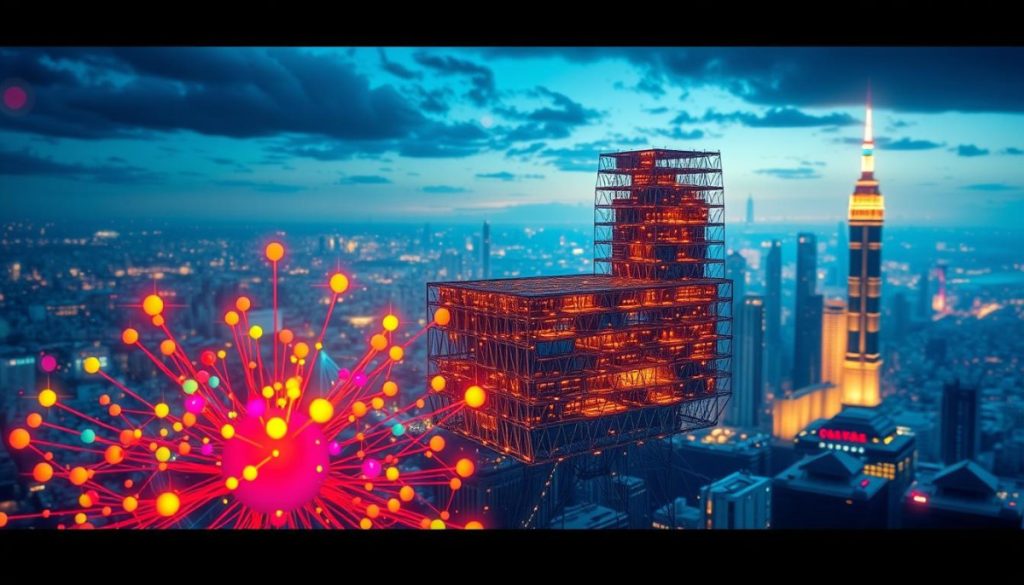 A Vibrant, Detailed Illustration Showcasing The Natural Language Processing Workflow. In The Foreground, A Cluster Of Colorful Data Nodes And Algorithms Interact Dynamically, Representing The Core Processing Steps. In The Middle Ground, A Sleek Neural Network Model Takes Shape, Its Intricate Layers Illuminated By Warm, Directional Lighting. In The Background, A Sweeping, Futuristic Cityscape Provides Context, Hinting At The Broader Applications Of This Technology. The Scene Conveys A Sense Of Order, Innovation, And The Seamless Integration Of Complex Computational Processes. Crisp, High-Resolution Details And A Cinematic, Almost Cinematic, Depth Of Field Bring The Entire Composition To Life. A Vibrant, Detailed Illustration Showcasing The Natural Language Processing Workflow. In The Foreground, A Cluster Of Colorful Data Nodes And Algorithms Interact Dynamically, Representing The Core Processing Steps. In The Middle Ground, A Sleek Neural Network Model Takes Shape, Its Intricate Layers Illuminated By Warm, Directional Lighting. In The Background, A Sweeping, Futuristic Cityscape Provides Context, Hinting At The Broader Applications Of This Technology. The Scene Conveys A Sense Of Order, Innovation, And The Seamless Integration Of Complex Computational Processes. Crisp, High-Resolution Details And A Cinematic, Almost Cinematic, Depth Of Field Bring The Entire Composition To Life.