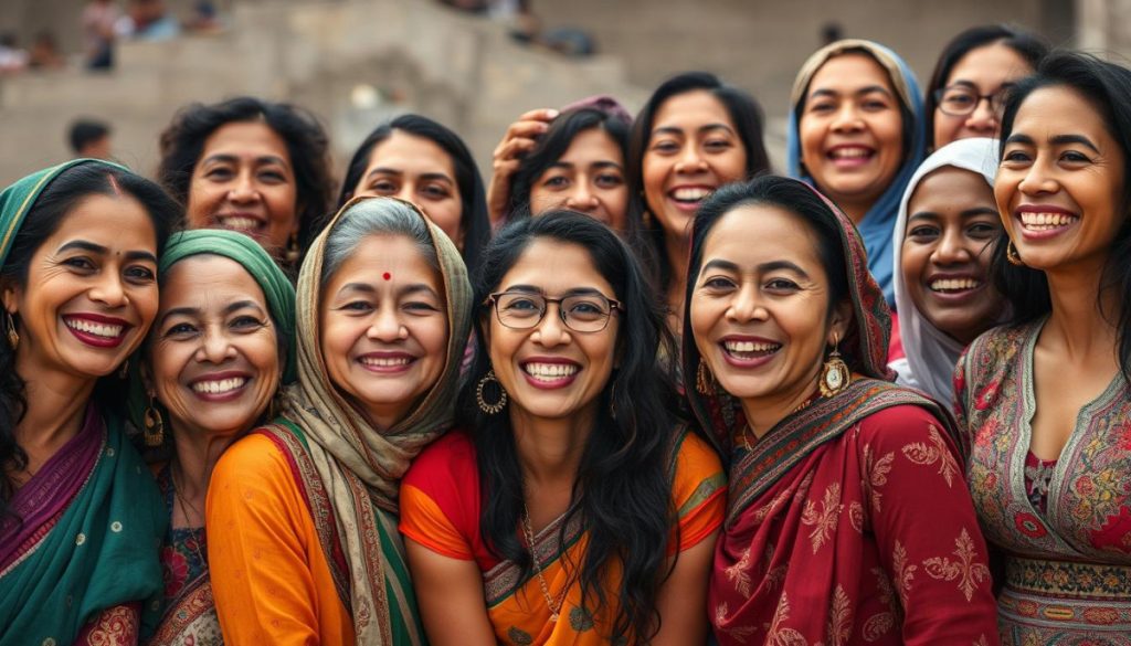 Generate An Image Representing Diverse Women From Around The World Celebrating Beauty In Different Forms.